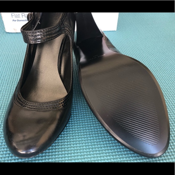 Nine West High Heel Mary Jane 11M Black Leather - Picture 2 of 6